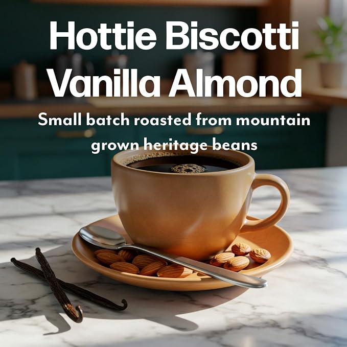 Maud's Almond Biscotti Flavored Coffee Pods, 18 ct, Medium Roast Flavored Coffee in Single Serve Pods – 100% Arabica Beans, Compatible with Keurig K Cups Maker - Image 2