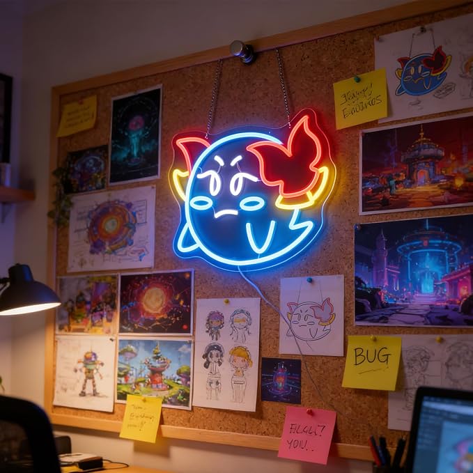 Gaming Neon Sign for Kids Bedroom Game Room, LED Anime Wall Art for Gaming Setup, Man Cave, Dorm or Bedroom Decor, Dimmable USB, Awesome Gift for Gamers Teens, Boys, Kids - Image 4