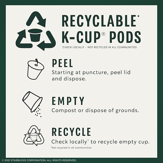 Starbucks Flavored Coffee, Genuine K-Cup Pods, Cinnamon Dolce Flavored, with Sweet and Mellow Notes, Recyclable Pods, 10 Count Pods in Each (Pack of 4)