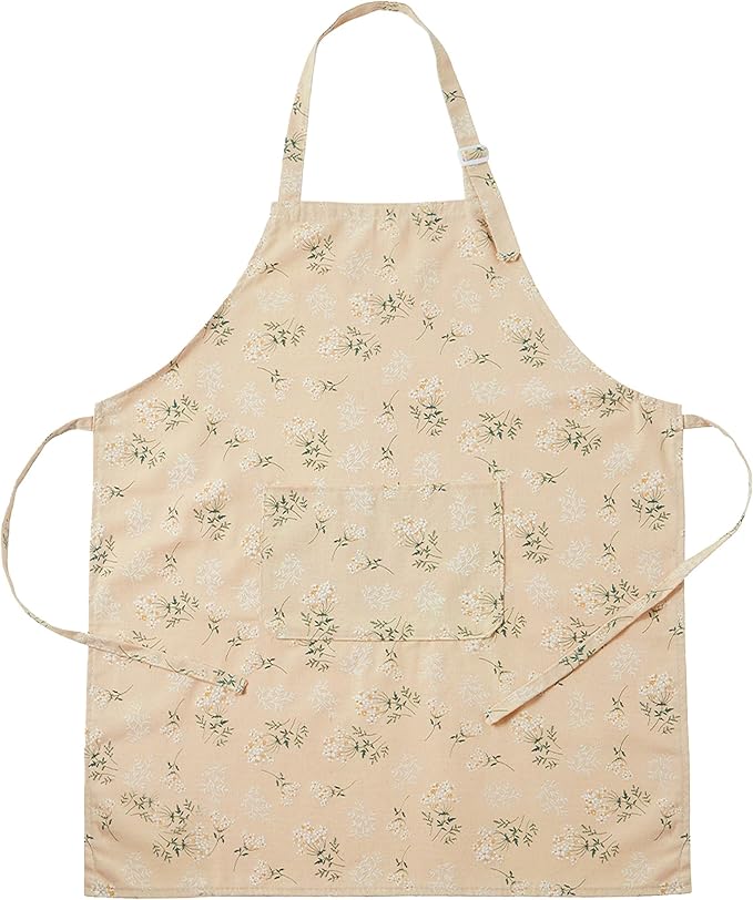 Japanese Kitchen Apron for Women & Men,Adjustable Chef Apron with Pocket,Unisex Apron for Home,BBQ,Garden by Yoocixu