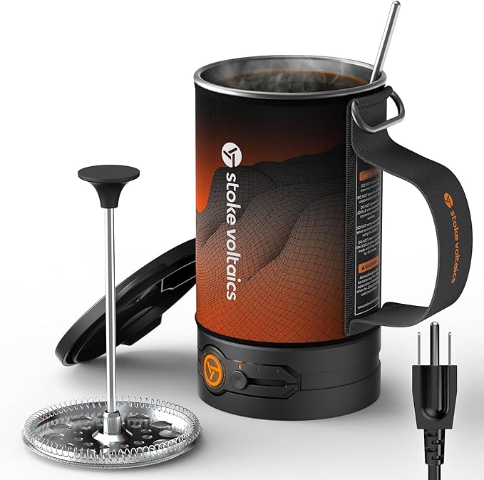 Electric Kettle, 120V Portable Water Boiler for Coffee & Tea, 304 Stainless Steel Mini Tea Kettle, 500W Fast Boiling Water with Auto Shut-Off, Camping & Travel Essentials