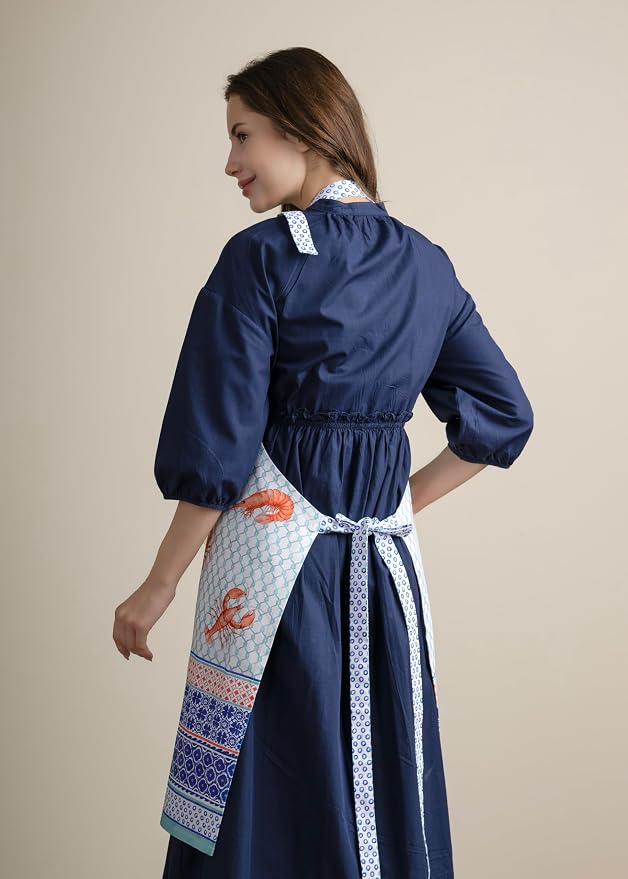 Maison d' Hermine 100% Cotton Apron for women with Pocket Kitchen Chef Apron for Men Cooking Mothers Day Gifts - Image 8