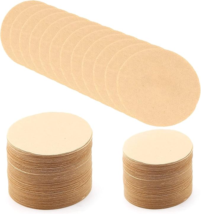 AIEX 350 pcs Unbleached Paper Coffee Filter Round Replacement Coffee Filters Fits for Aerobie for Aeropress Coffee and for Espresso Makers (6.4cm/2.5inch in diameter?