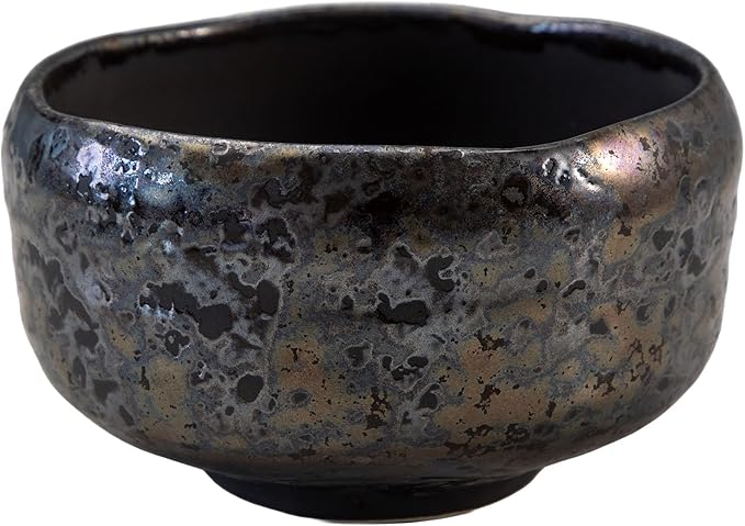 Asayu Japan Matcha Bowl, Handmade in Gifu Japanese Ceramic Chawan, 600ml, Dishwasher Safe for Tea Ceremoney, Green Tea, Pottery - Shirogane