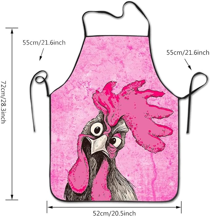 YISHOW Adjustable Kitchen Chef Apron Extra Long Ties,Commercial Men & Women Bib Apron - Image 2