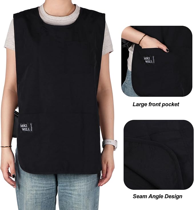 Waterproof Unisex Cobbler Apron with 4 Pockets Vest Style Ultralight Chef Waiter Work Overalls - Image 3