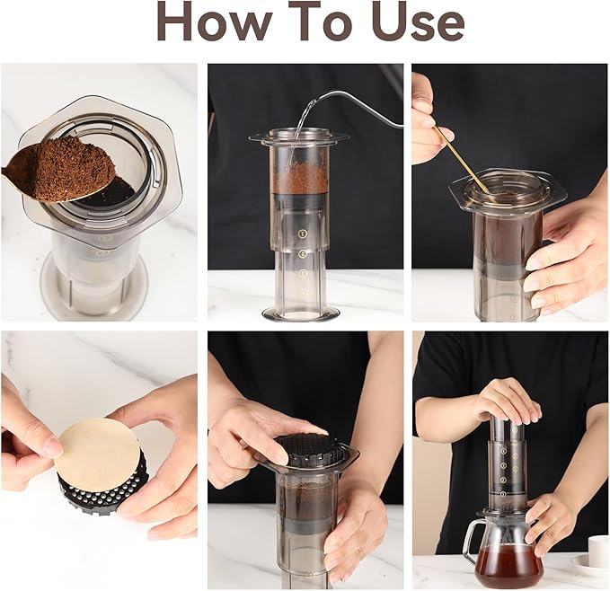 400 Pcs Replacement Coffee Filter Paper, 2.5in Unbleached Natural Round Coffee Filter Coffee Accessories Compatible with Aeropress Coffee Makers