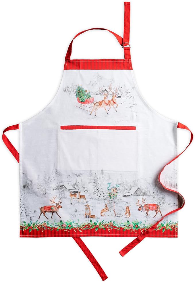 Maison d' Hermine 100% Cotton Apron for women with Pocket Kitchen Chef Apron for Men Cooking Mothers Day Gifts by MaisondHermine