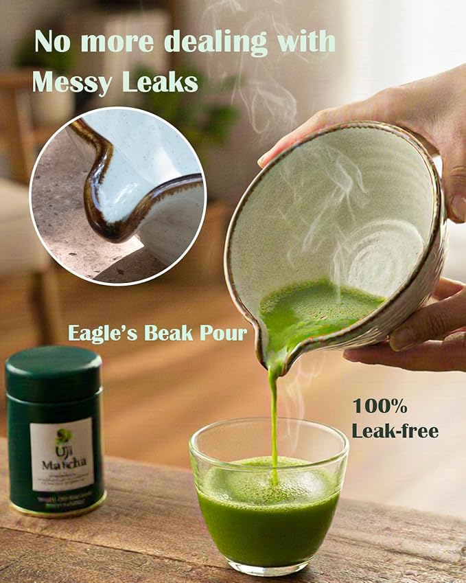 Matcha Whisk Set,Matcha Set,Matcha Kit,Matcha Bowl with Spout,Scoop,Sifter,Bamboo Whisk,Chasen Holder,Unique Gifts for Women Mom her Grifend,Gifts for Christmas, Birthday