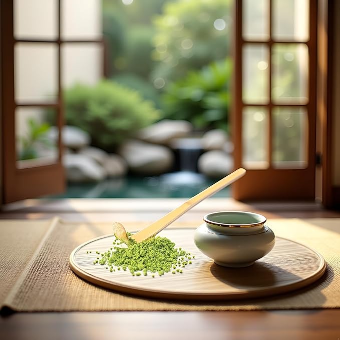1Pc Brown Bamboo Matcha Scoop Japanese Chashaku Hooked Green Tea Spoon for Tea Ceremony 18cm, Tea Scoops, Coffee, Tea and Espresso