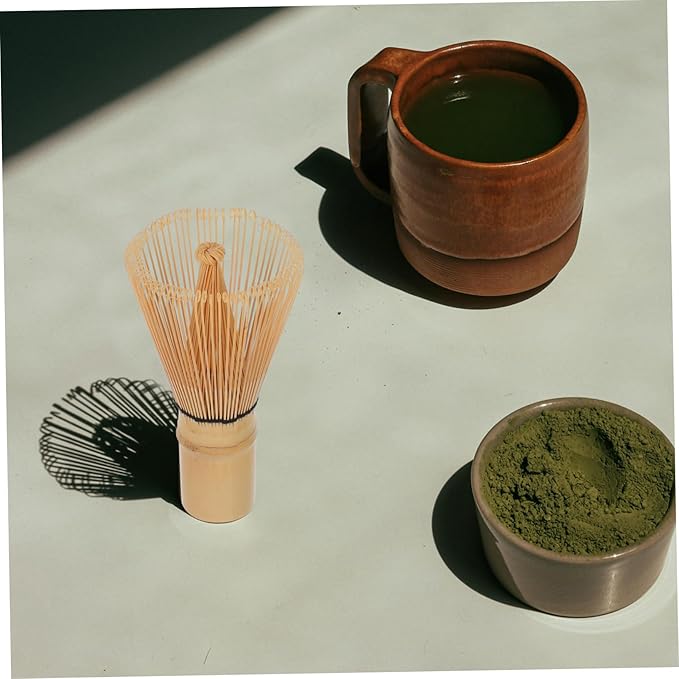 Cabilock 80pieces Matcha Bamboo Whisk Traditional Japanese Chasen Tool for Authentic Tea Ceremony Natural Bamboo Construction Easy to Clean for Matcha Preparation
