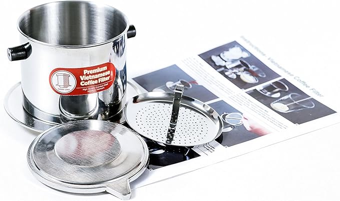 Vietnamese Dripper Coffee Machine Filter. Suitable for Trung Nguyen Coffee- Gravity Insert, Extra large (15 oz)
