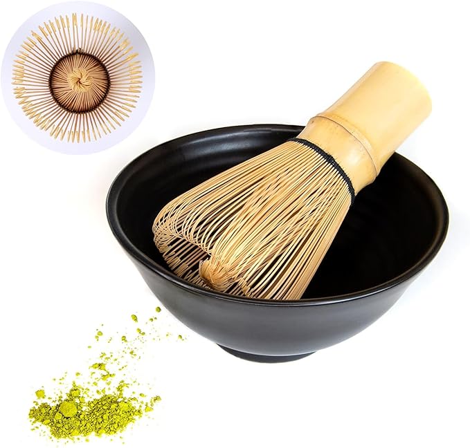 Bamboo Matcha Whisk (Chasen) - 100 Prongs - for Matcha Green Tea Powder