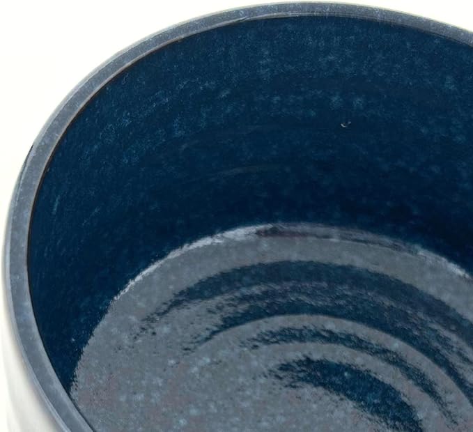 Product of Gifu Japan Ceramic Matcha Bowl – Handmade Chawan Matcha Bowl, Japanese Bowl, Navy, 21.1 oz, 620ml