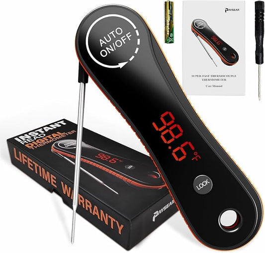 Meat Thermometer Digital Instant Read - Paysean Meat Thermometer for Grilling, BBQ, Candy, Liquid, Beef