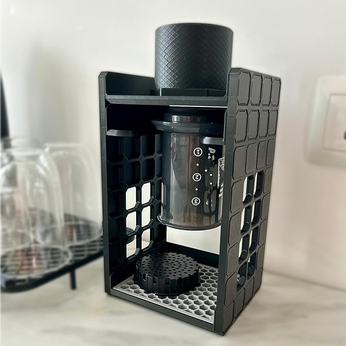 For Aeropress Go Organizer, Compact Organizer Stand , Accessories, Filters, Cups, Black