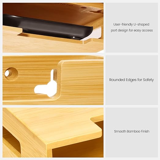 Bamboo Kitchen Scale Holder, Wall Mount or Magnetic Fridge Mount – No-Drill Adhesive Organizer for Digital Food & Coffee Scales | Slim Space-Saving Storage