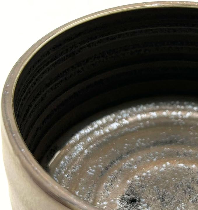 Product of Gifu Japan Ceramic Matcha Bowl – Handmade Chawan Matcha Bowl, Japanese Bowl, Smoky Bronze, 21.1 oz, 620ml