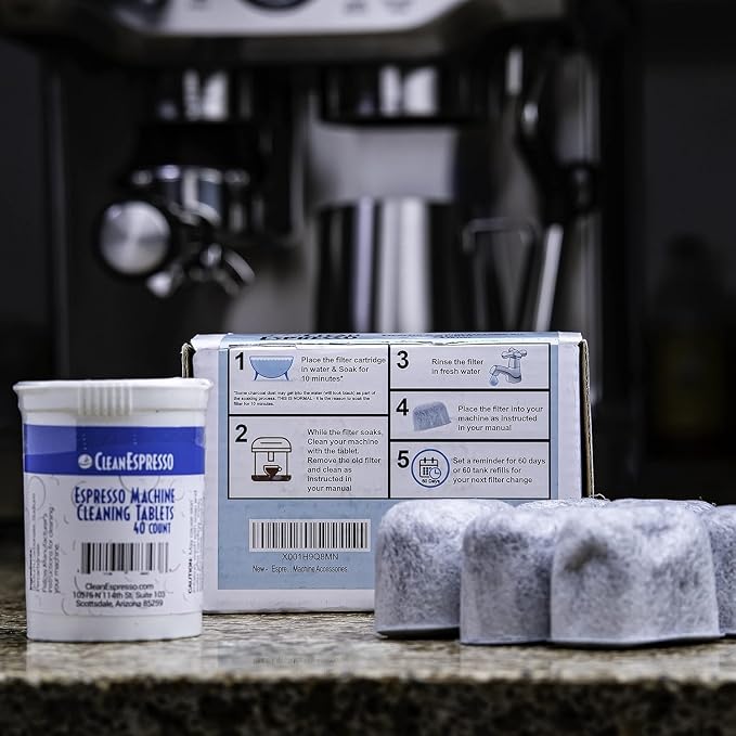 CleanEspresso - Designed For Breville Cleaning Kit - 40 Cleaning Tablets and 6 Water Filters for Breville Espresso Machines - 2g Espresso Machine Tablets - Image 6