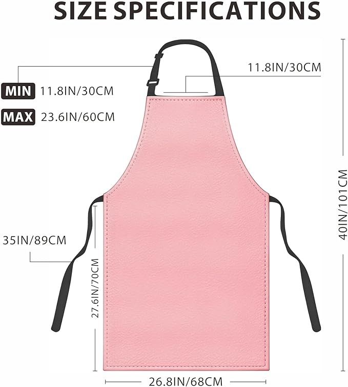 GoldPig Heavy-Duty Waterproof Apron, Chemical Resistant Rubber Vinyl for Industrial, Lab, Kitchen, Butcher & Grilling (40")