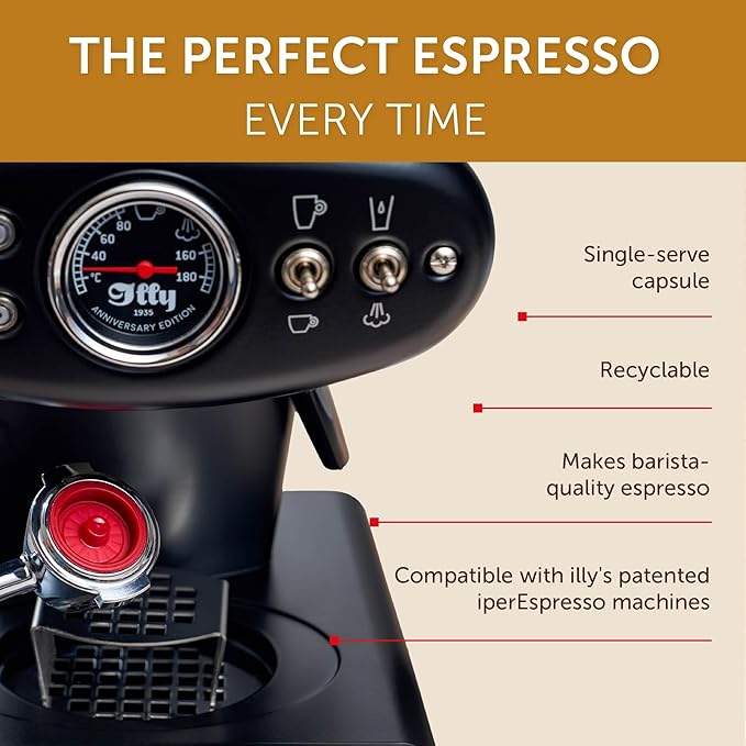 illy Coffee IperEspresso Capsules, Etiopia Single Origin Medium Roast Coffee Pods, 100% Arabica, Premium Italian Blend, 18 Count, 6 Pack