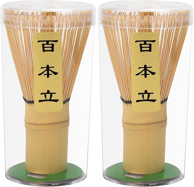 Numola 2Pcs Matcha Whisk for Traditional Starter Tool, Matcha Mixer with 100% Natural Handcrafted, Chasen for Authentic Tea Preparation (2Pcs Matcha Whisk)