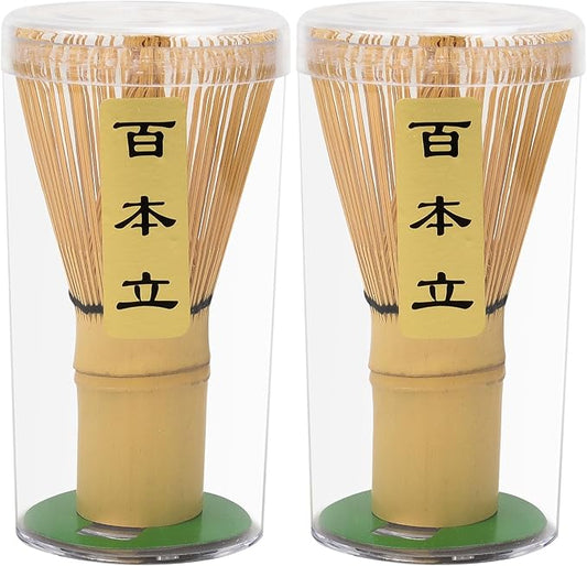 Numola 2Pcs Matcha Whisk for Traditional Starter Tool, Matcha Mixer with 100% Natural Handcrafted, Chasen for Authentic Tea Preparation (2Pcs Matcha Whisk)