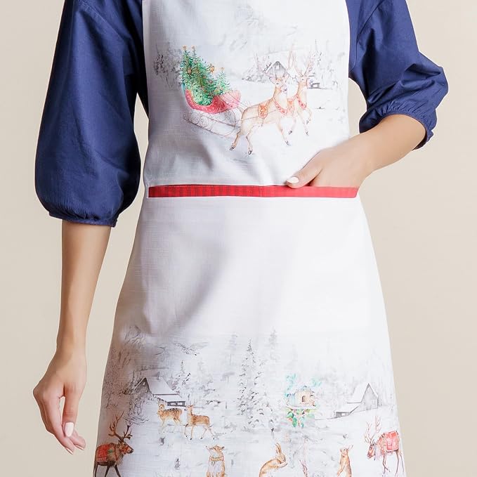 Maison d' Hermine 100% Cotton Apron for women with Pocket Kitchen Chef Apron for Men Cooking Mothers Day Gifts - Image 8
