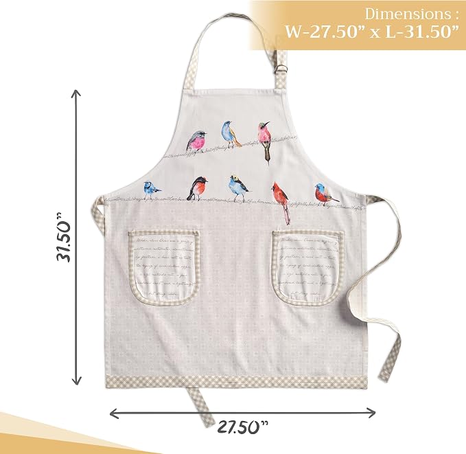 Maison d' Hermine 100% Cotton Apron for women with Pocket Kitchen Chef Apron for Men Cooking Mothers Day Gifts - Image 4