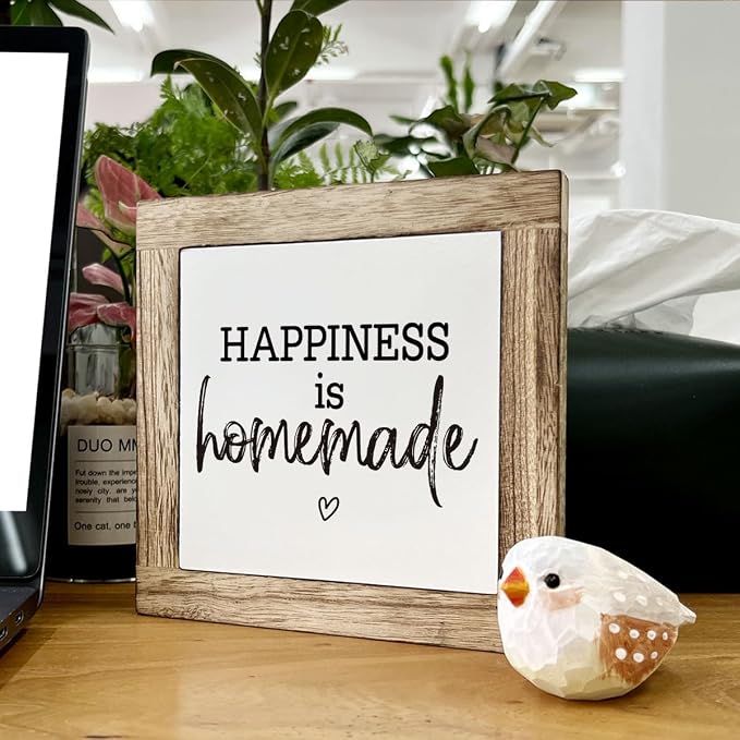 Happiness is Homemade Wooden Sign - Home Decor Accent for Kitchen, Living Room & Housewarming Gift - Image 6