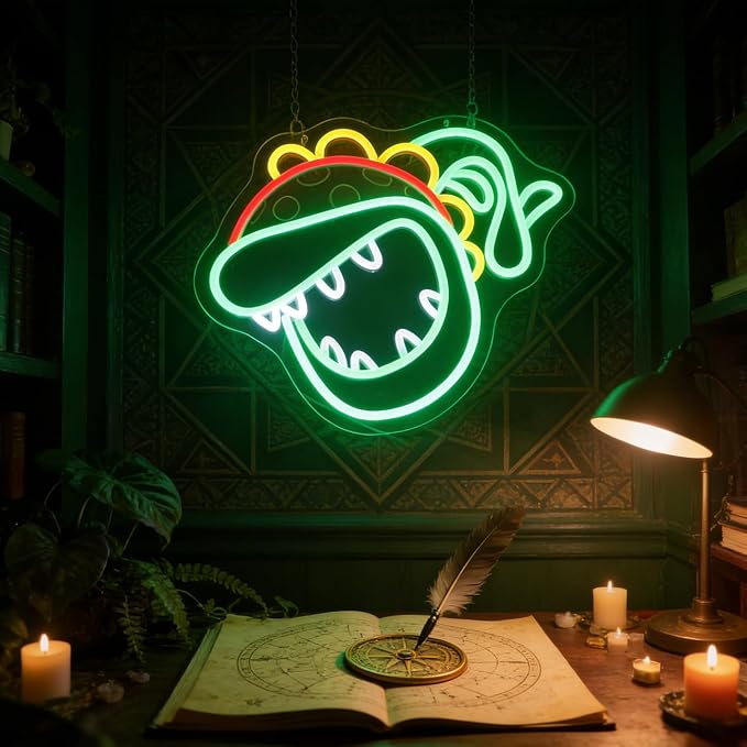 Gaming Flower Neon Sign for Kids Bedroom Game Room, LED Anime Wall Art for Gaming Setup, Man Cave, Dorm Decor, Dimmable USB, Awesome Gift for Gamers Teens, Boys, Kids - Image 5