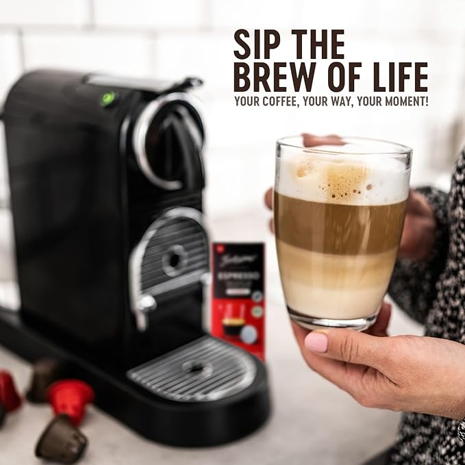 FORTISIMO by CAPSUCUP Espresso Pods Variety Pack - 100 Count Espresso Capsules - Compatible with Nespresso Original Line Machines