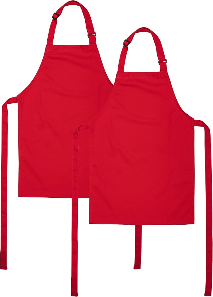 Kids Apron, Medium, 100% Cotton With An Adjustable Strap to fit All Ages by ONEOMI