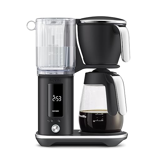 Breville Luxe Drip Coffee Machine BDC415BTR, Black Truffle, Glass Carafe