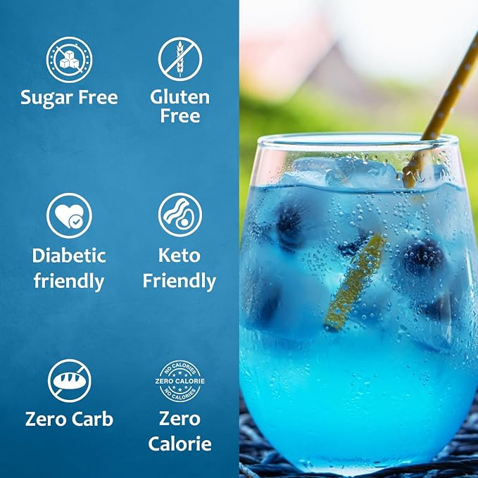 Syruvia Sugar-Free Blueberry Syrup, Flavored Syrup for Drinks, Cocktails, Lemonades, Iced Teas, and Desserts – 25.4 fl oz, With Pump - Image 4