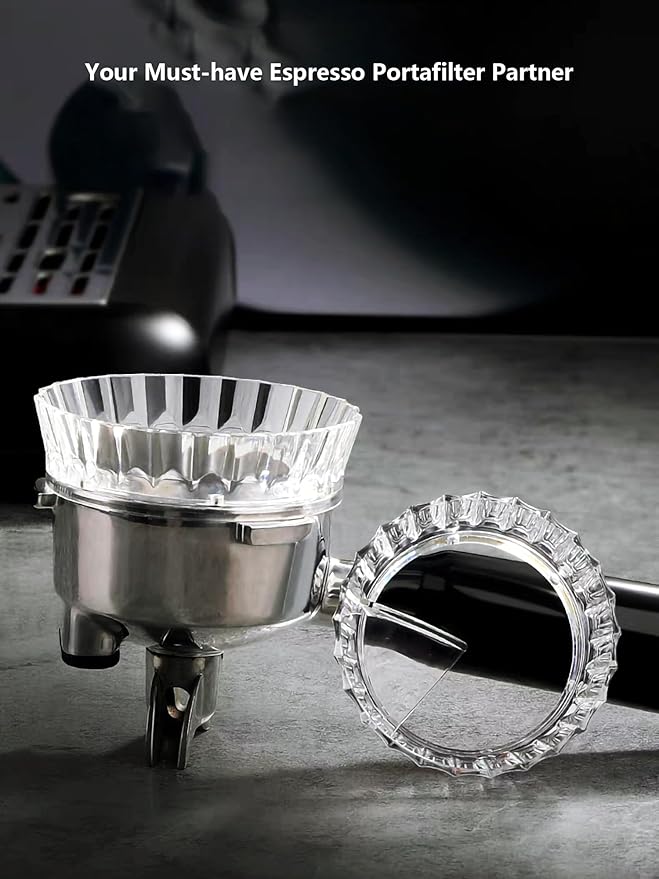 Moka Pot Dosing Ring & Coffee Distributor 2in1 Coffee Maker Dosing Ring For Moka Express Fast Distribute and Tamp, Avoid Mess And Wast