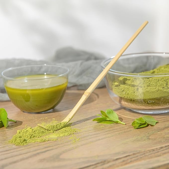 Restaurantware Dojo 6.5 Inch Chashaku Matcha Scoop 1 Hooked Matcha Tool - For Traditional Tea Ceremonies Durable Natural Bamboo Matcha Accessory Measure Green Tea Matcha Powder Sustainable