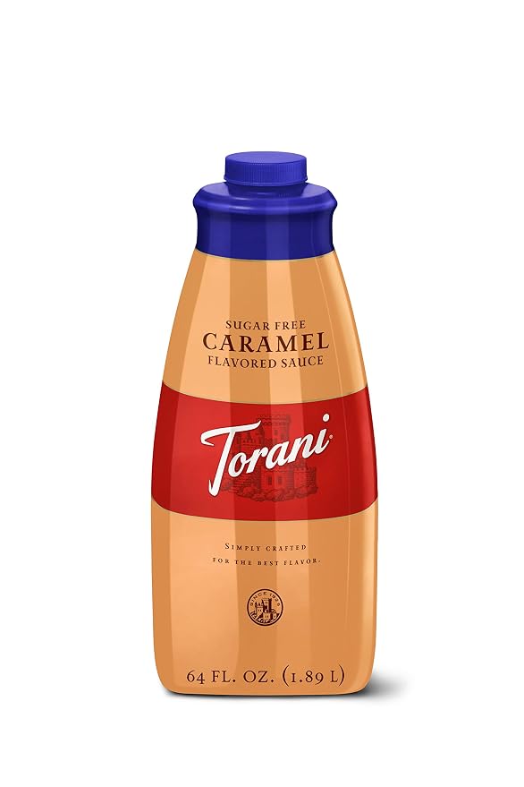 Torani Sugar Free Sauce, Caramel, 64 Ounces by Torani