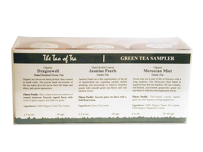 The Tao of Tea Green Tea Sampler, 3-Count Can