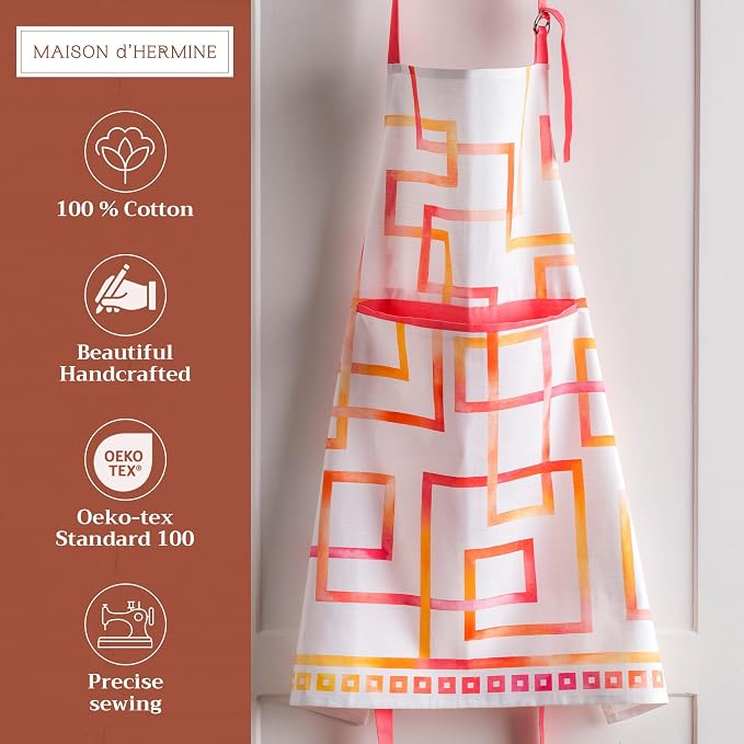 Maison d' Hermine 100% Cotton Apron for women with Pocket Kitchen Chef Apron for Men Cooking Mothers Day Gifts - Image 2