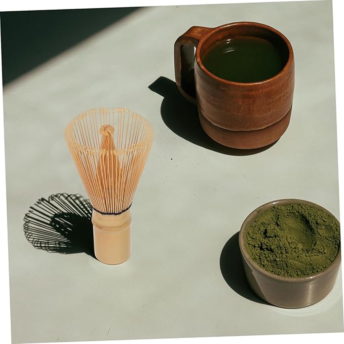 IMIKEYA Traditional Japanese Matcha Whisk Set Bamboo Tea Whisk for Stirring Matcha Authentic Chasen Tool for Tea Ceremony Small Size for Easy Handling