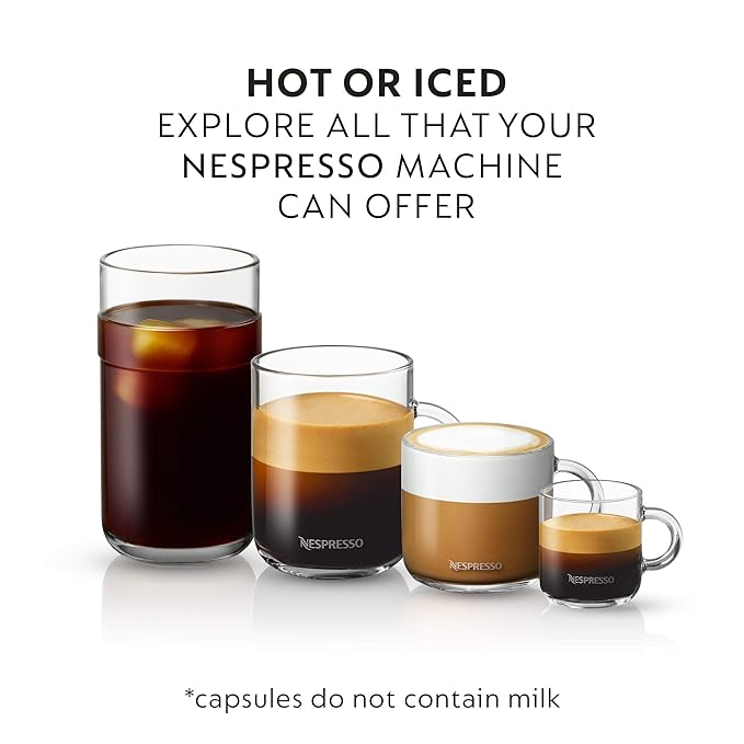 Nespresso Capsules Vertuo, Intense Variety Pack, Dark Roast Coffee, 40-Count Coffee & Espresso Pods, Brews 7.8oz. and 1.35oz.