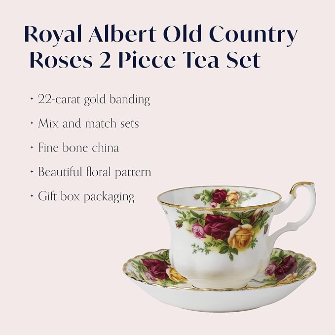 Royal Albert Old Country Roses Teacup & Saucer Set