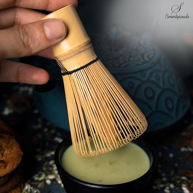 Bamboo Matcha Blender, Utensils Set With Whisk and Tea Accessories