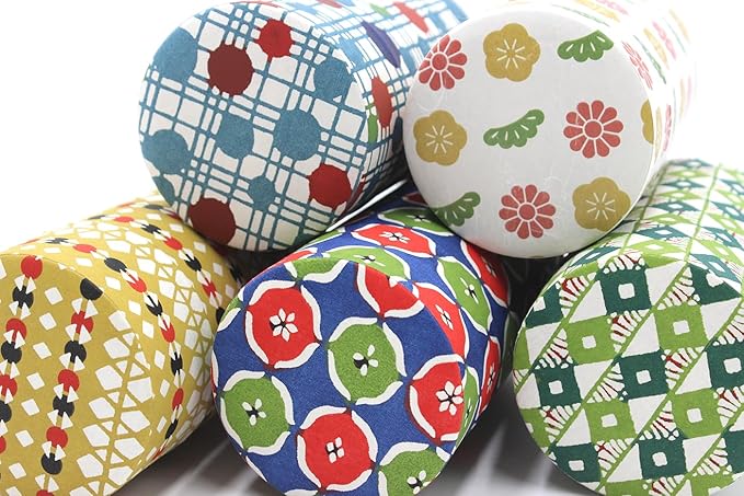 Japanese Pokkan Matcha Coffee Spice Tea Tin Canister Washi Paper Storage with Lid 7.05 oz Capacity (Hanamonyo)