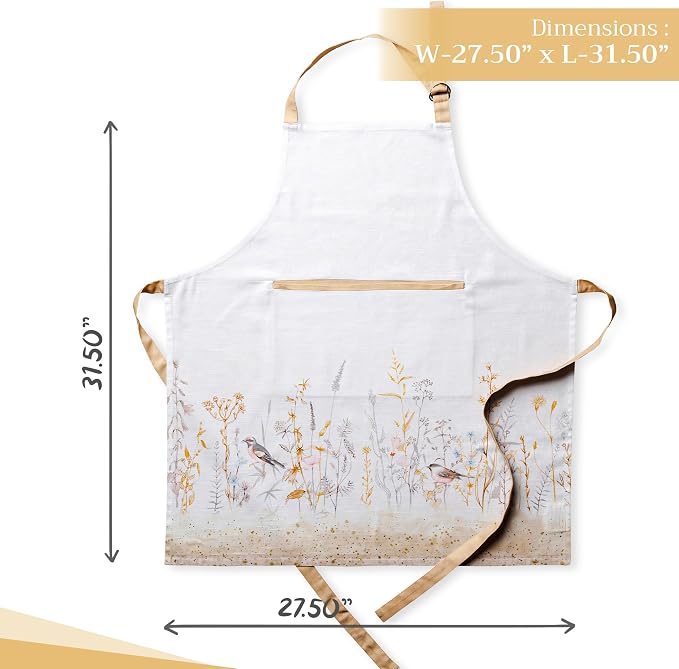 Maison d' Hermine 100% Cotton Apron for women with Pocket Kitchen Chef Apron for Men Cooking Mothers Day Gifts - Image 4