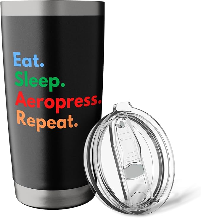 Eat Sleep Aeropress Repeat for Aeropress Coffee Lovers Stainless Steel Insulated Tumbler