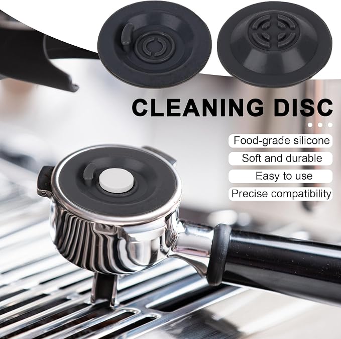 Espresso Maintenance Kit Compatible with Ninja Luxe Coffee Machine, 2pcs Silicone 54mm/2.13in Backflush Discs, 4 Water Filters & 8 Espresso Care Tablets for Daily Machine Care Cafe Accessories - Image 5