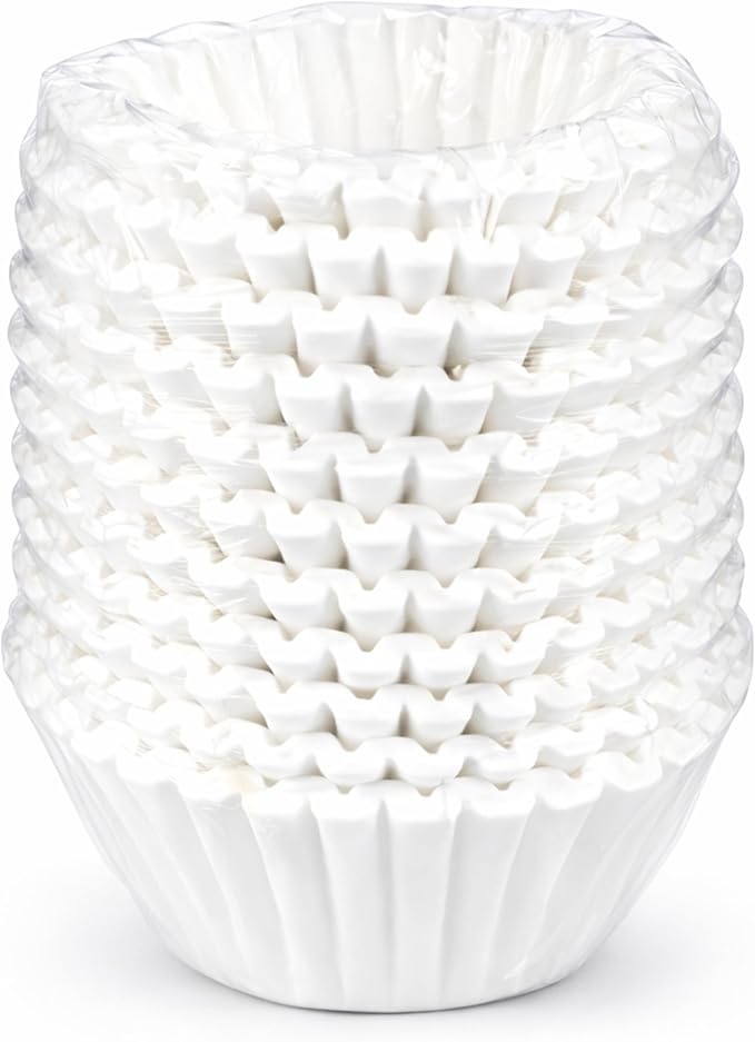 Katy’s Large Commercial Coffee Filters (9.5” x 4.5”) for 12-Cup BUNN, Fetco & Curtis Coffee Machines – Tall Walls, No Ground Overflow – Premium Filters for Businesses (Bulk Pack)