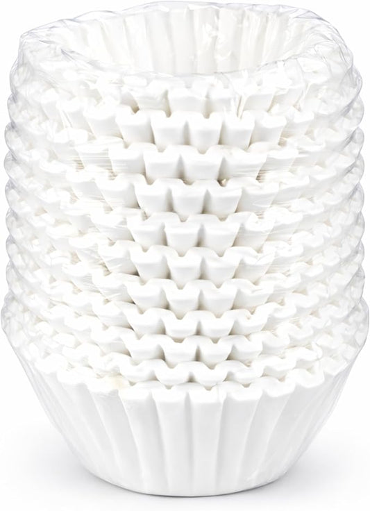 Katy’s Large Commercial Coffee Filters (9.5” x 4.5”) for 12-Cup BUNN, Fetco & Curtis Coffee Machines – Tall Walls, No Ground Overflow – Premium Filters for Businesses (Bulk Pack)
